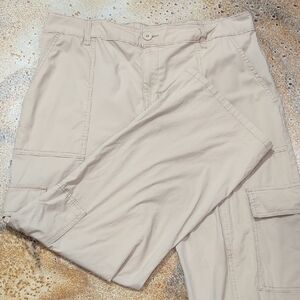 Sanctuary | Lightweight Cotton Stretch Light Tan Cargo Pants Size XXL